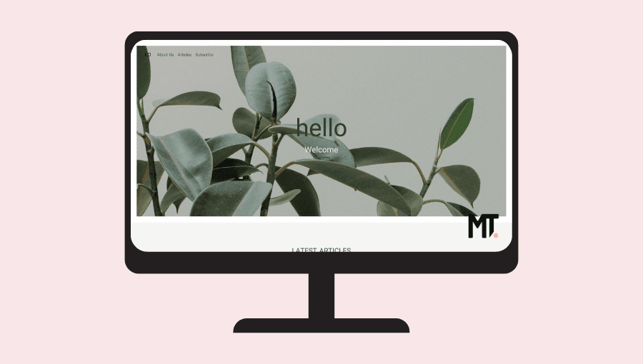 Themika landing page screenshot